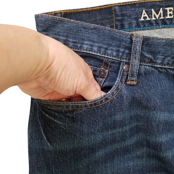 American Eagle Men’s Cotton Original Boot Jeans Size‎ 33 - Picture 4 of 8